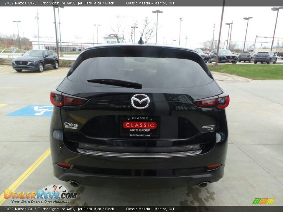 2022 Mazda CX-5 Turbo Signature AWD Jet Black Mica / Black Photo #5