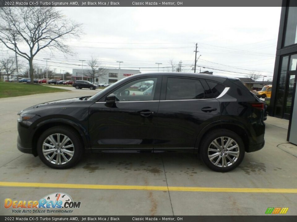 2022 Mazda CX-5 Turbo Signature AWD Jet Black Mica / Black Photo #6