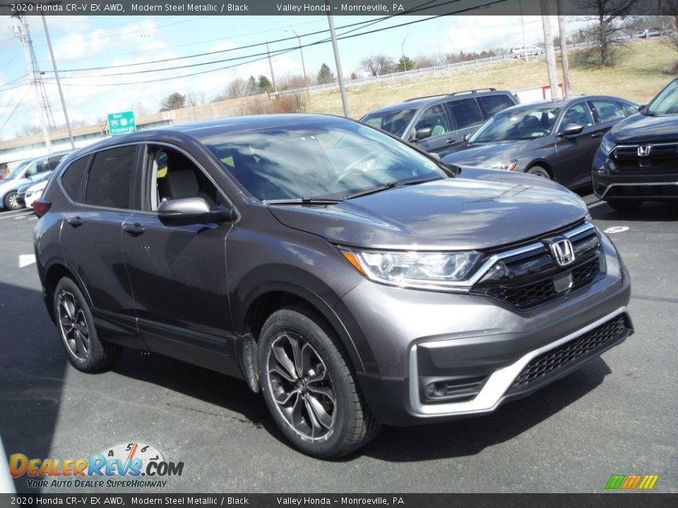 2020 Honda CR-V EX AWD Modern Steel Metallic / Black Photo #5