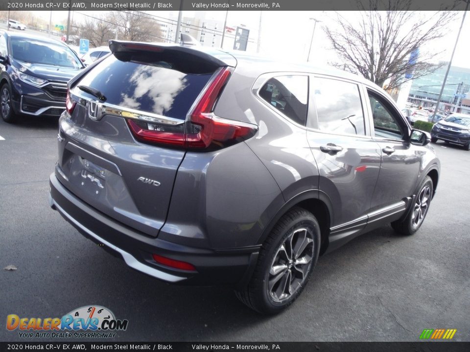 2020 Honda CR-V EX AWD Modern Steel Metallic / Black Photo #6