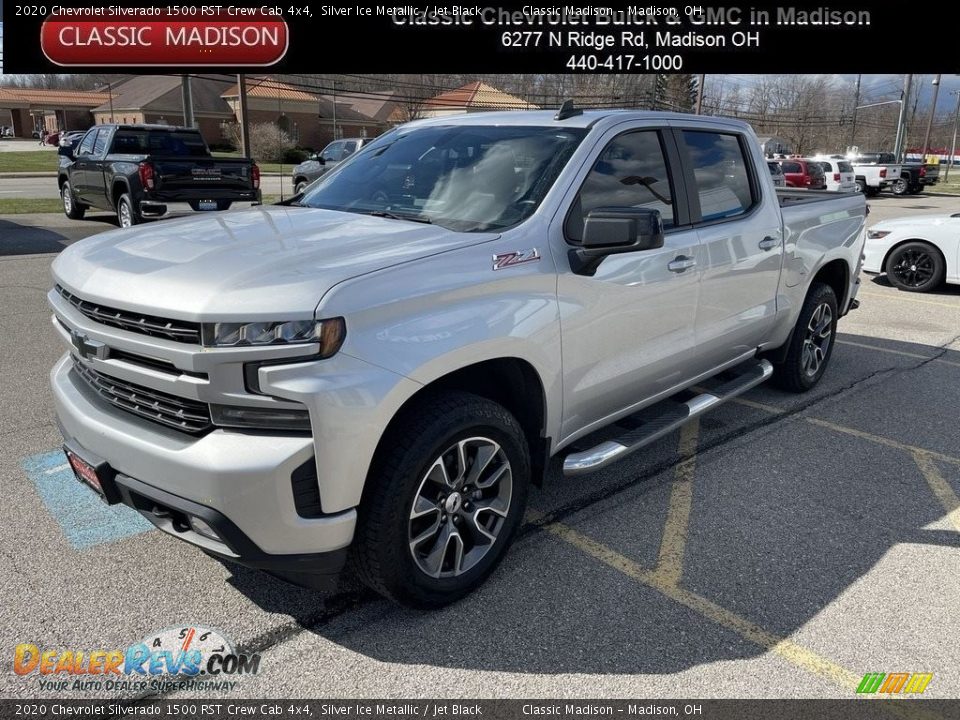 2020 Chevrolet Silverado 1500 RST Crew Cab 4x4 Silver Ice Metallic / Jet Black Photo #1