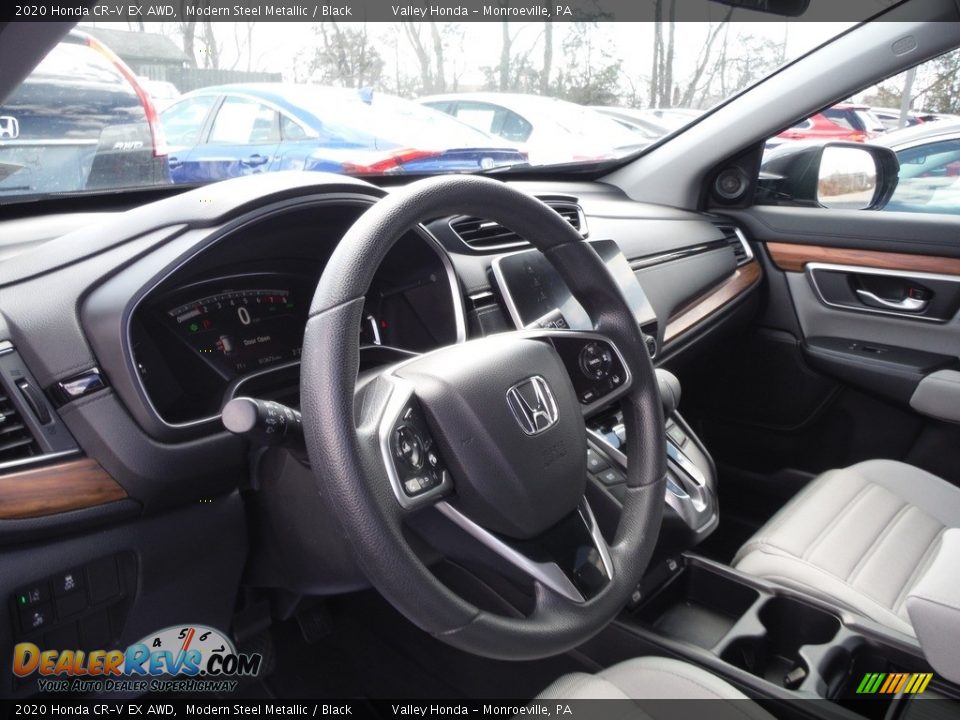 2020 Honda CR-V EX AWD Modern Steel Metallic / Black Photo #14