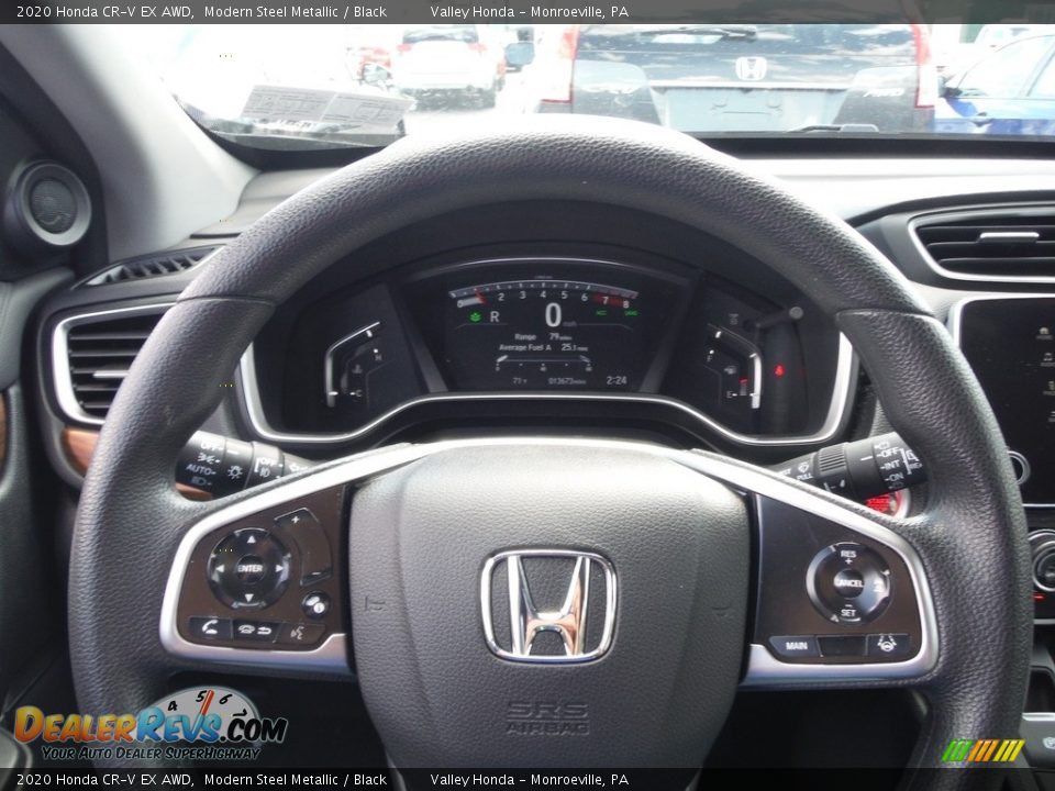 2020 Honda CR-V EX AWD Modern Steel Metallic / Black Photo #24
