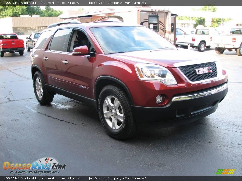 2007 GMC Acadia SLT Red Jewel Tintcoat / Ebony Photo #4