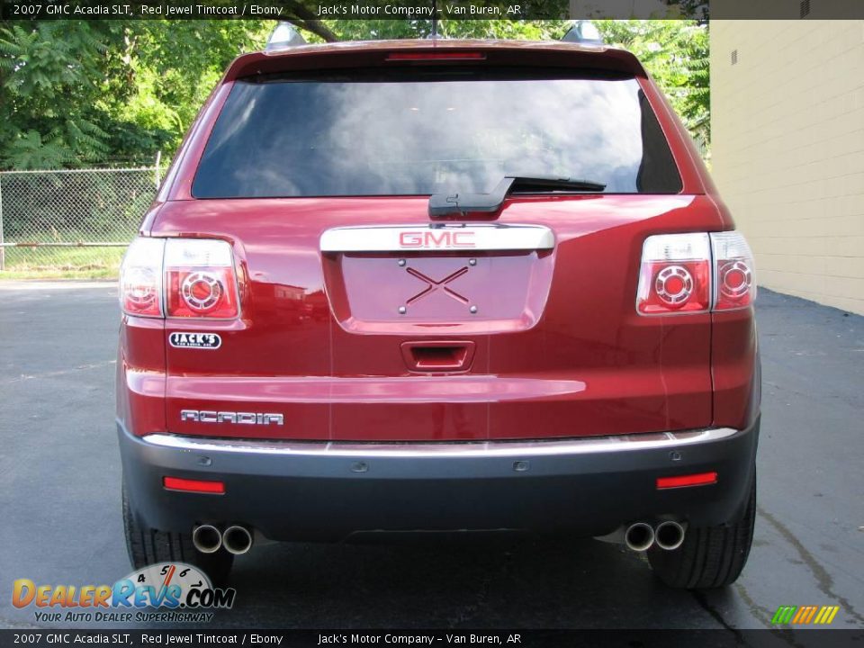 2007 GMC Acadia SLT Red Jewel Tintcoat / Ebony Photo #6