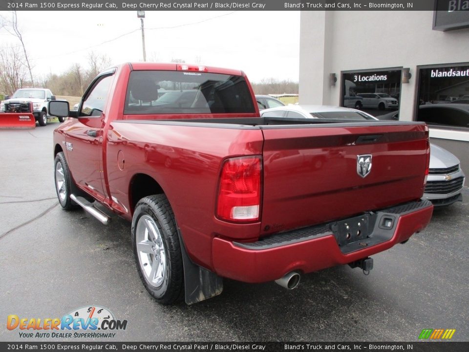 2014 Ram 1500 Express Regular Cab Deep Cherry Red Crystal Pearl / Black/Diesel Gray Photo #3