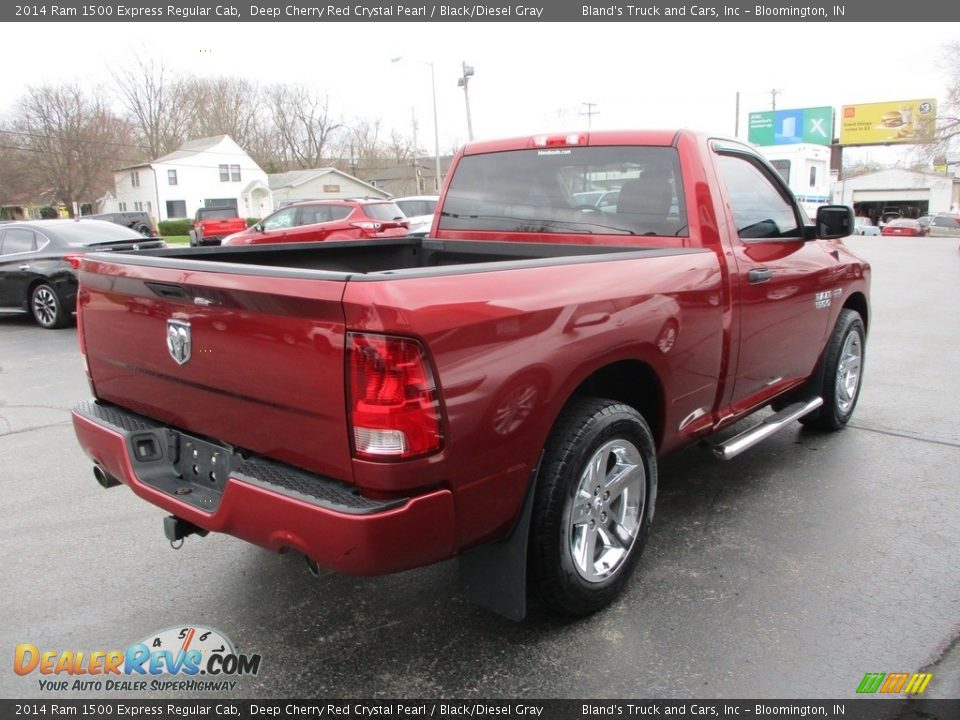 2014 Ram 1500 Express Regular Cab Deep Cherry Red Crystal Pearl / Black/Diesel Gray Photo #4