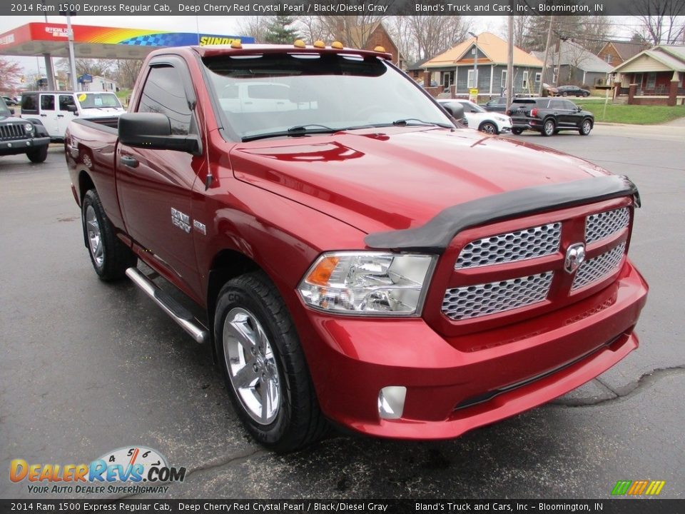 2014 Ram 1500 Express Regular Cab Deep Cherry Red Crystal Pearl / Black/Diesel Gray Photo #5