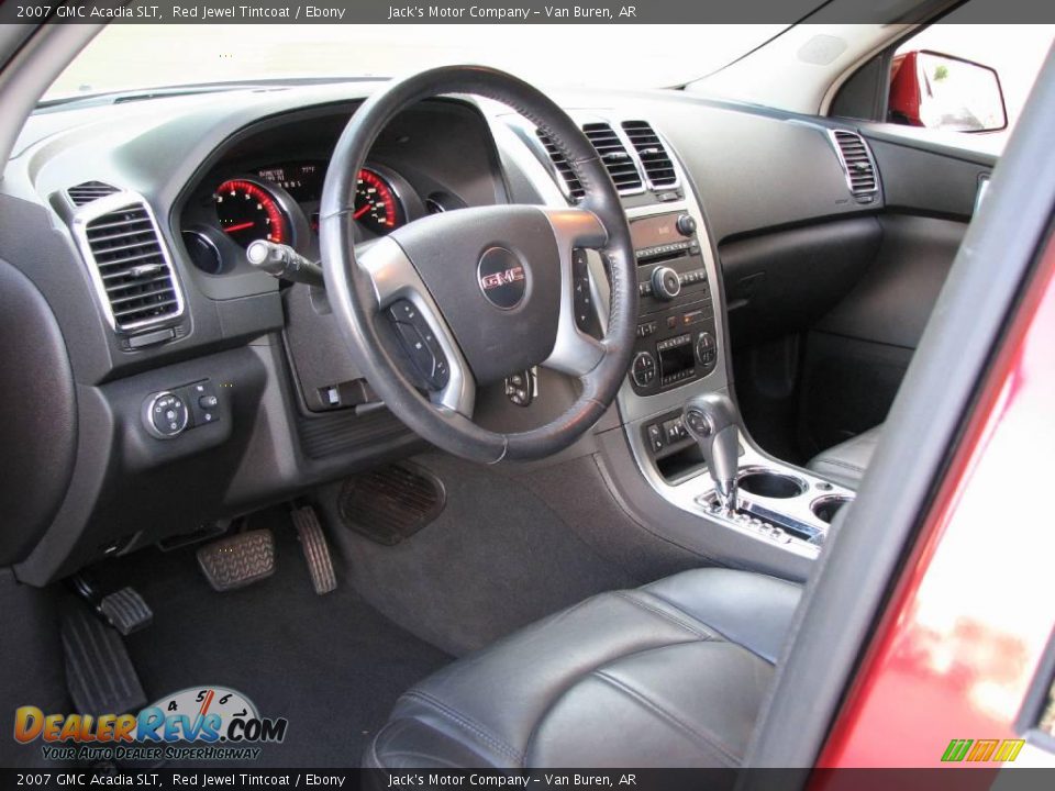 2007 GMC Acadia SLT Red Jewel Tintcoat / Ebony Photo #14