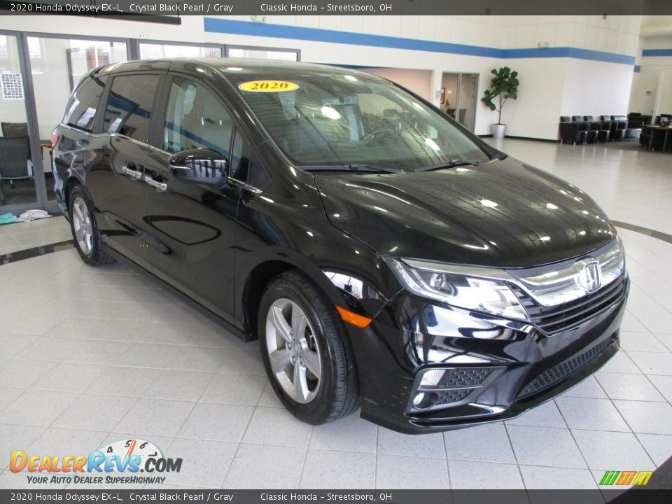 2020 Honda Odyssey EX-L Crystal Black Pearl / Gray Photo #3