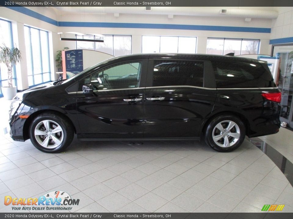 2020 Honda Odyssey EX-L Crystal Black Pearl / Gray Photo #10