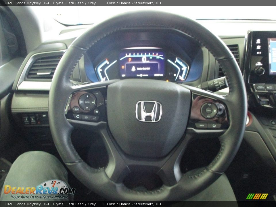 2020 Honda Odyssey EX-L Crystal Black Pearl / Gray Photo #32