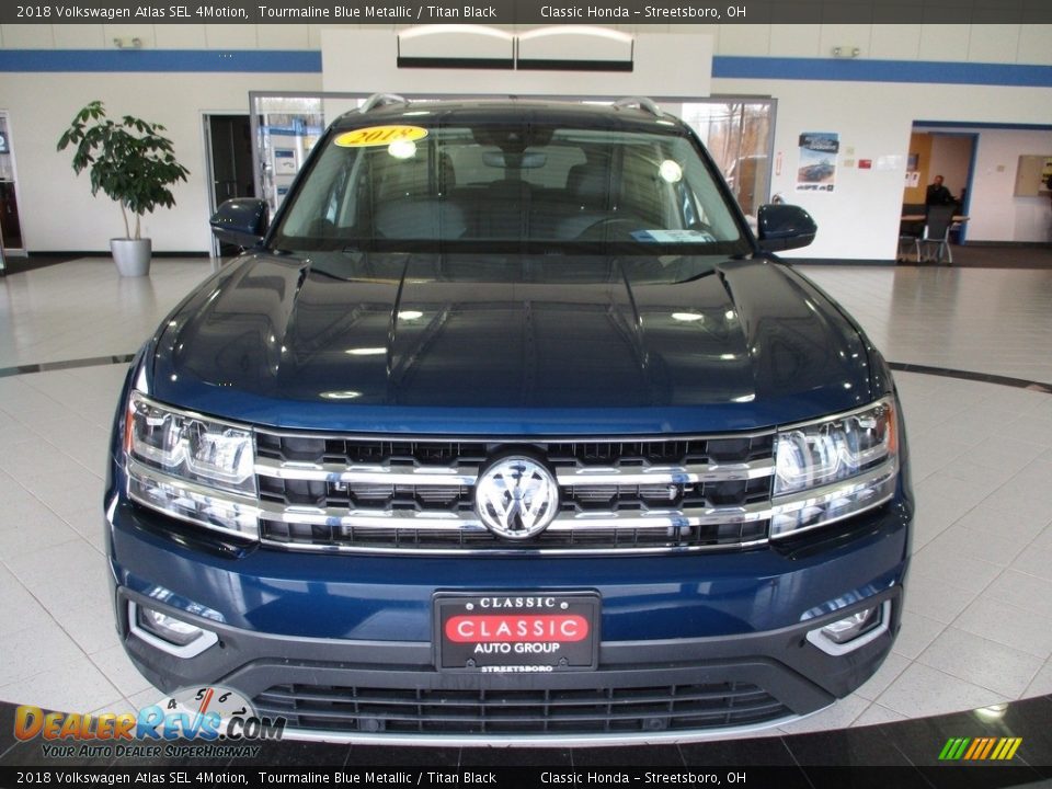 2018 Volkswagen Atlas SEL 4Motion Tourmaline Blue Metallic / Titan Black Photo #2