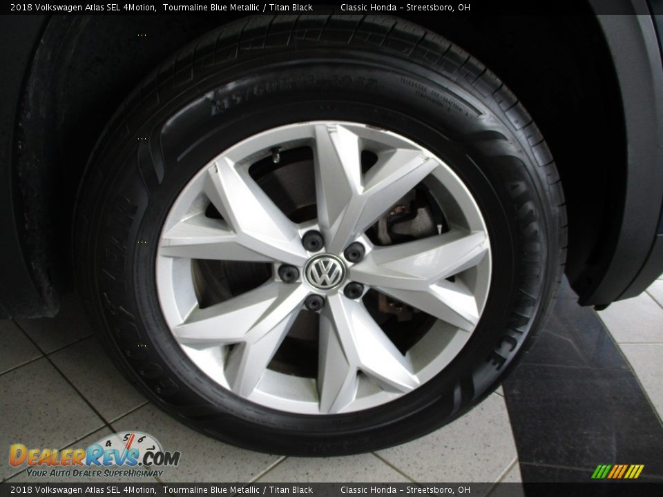 2018 Volkswagen Atlas SEL 4Motion Tourmaline Blue Metallic / Titan Black Photo #5