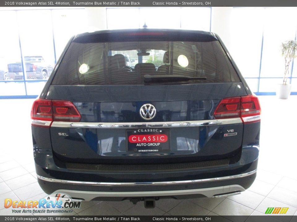 2018 Volkswagen Atlas SEL 4Motion Tourmaline Blue Metallic / Titan Black Photo #8