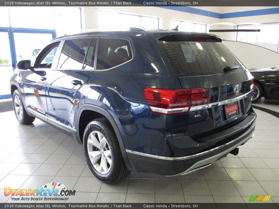 2018 Volkswagen Atlas SEL 4Motion Tourmaline Blue Metallic / Titan Black Photo #9