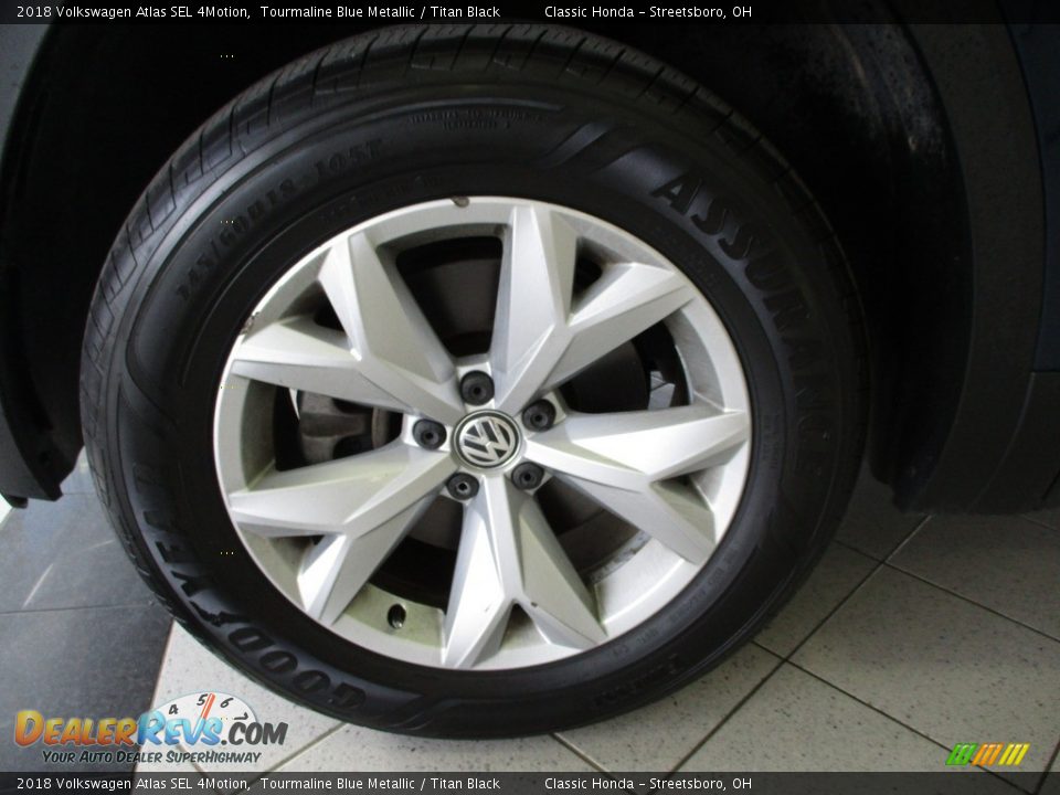 2018 Volkswagen Atlas SEL 4Motion Tourmaline Blue Metallic / Titan Black Photo #12