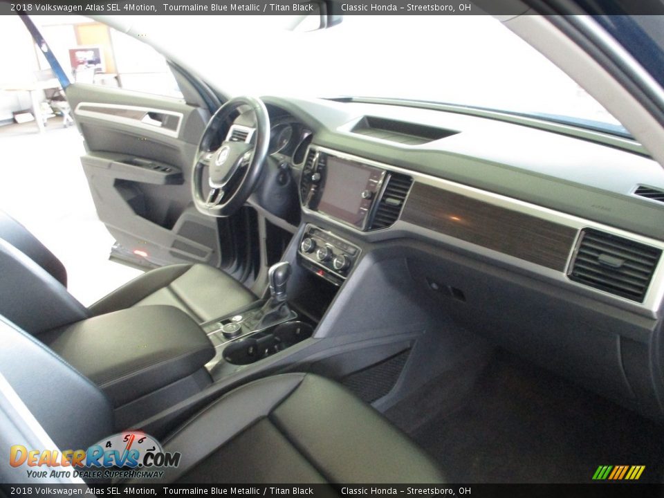 2018 Volkswagen Atlas SEL 4Motion Tourmaline Blue Metallic / Titan Black Photo #15