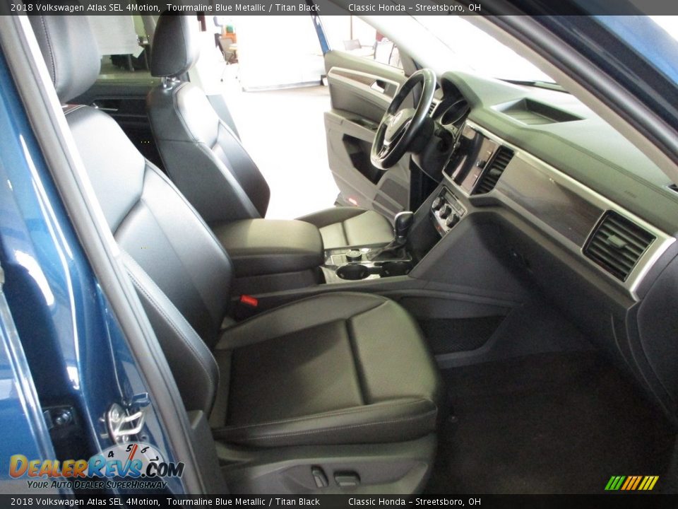 2018 Volkswagen Atlas SEL 4Motion Tourmaline Blue Metallic / Titan Black Photo #16