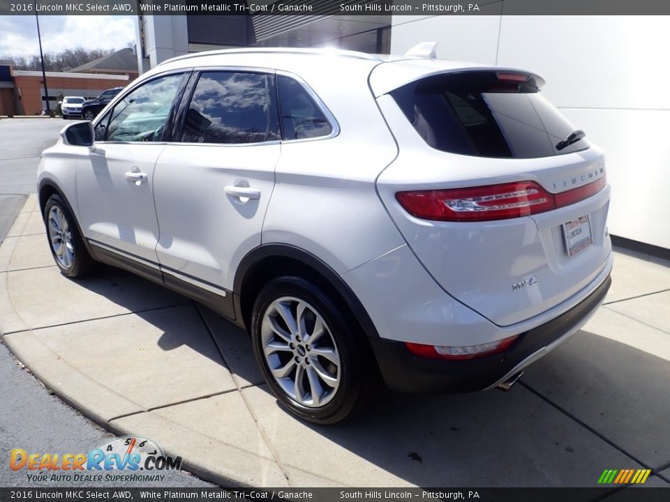 2016 Lincoln MKC Select AWD White Platinum Metallic Tri-Coat / Ganache Photo #3