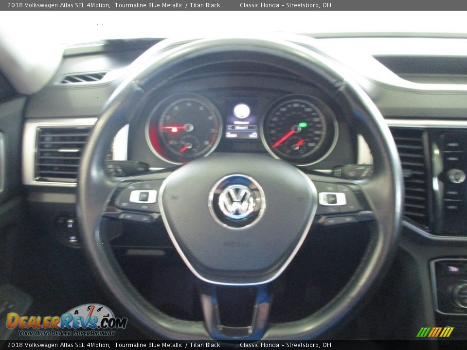 2018 Volkswagen Atlas SEL 4Motion Tourmaline Blue Metallic / Titan Black Photo #30