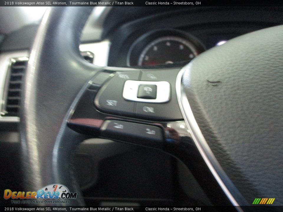 2018 Volkswagen Atlas SEL 4Motion Tourmaline Blue Metallic / Titan Black Photo #31