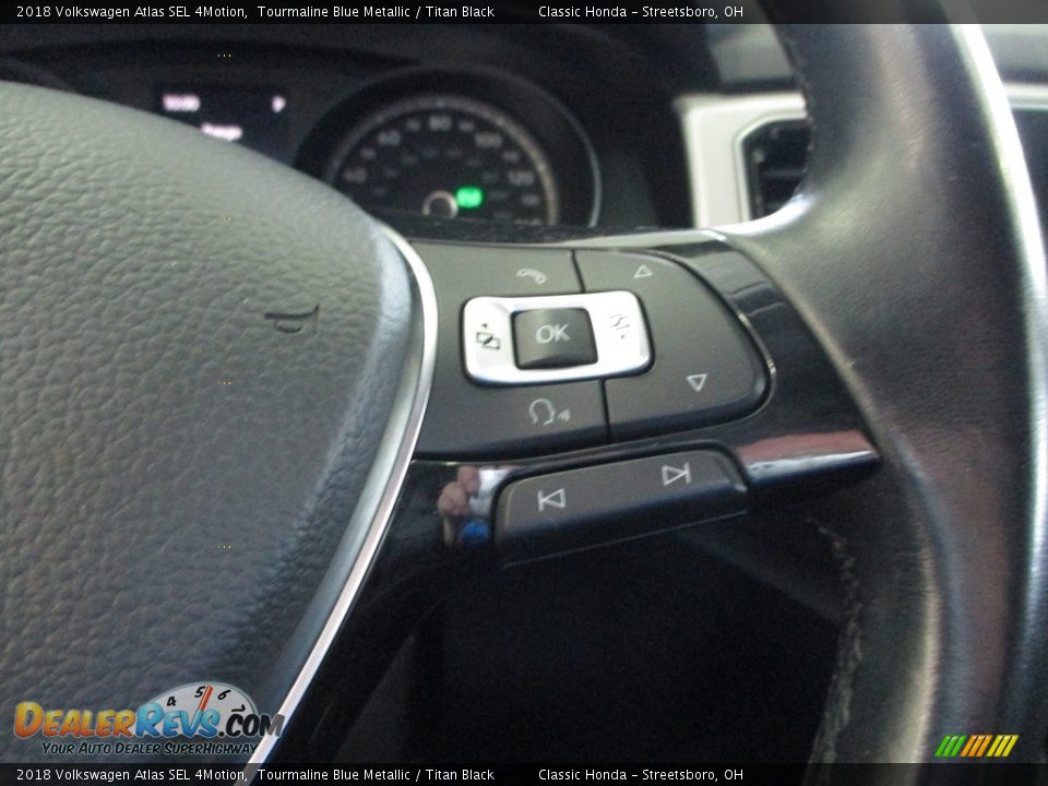 2018 Volkswagen Atlas SEL 4Motion Tourmaline Blue Metallic / Titan Black Photo #32