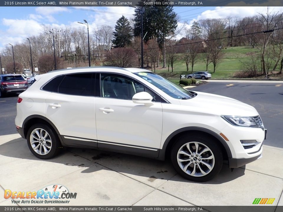 2016 Lincoln MKC Select AWD White Platinum Metallic Tri-Coat / Ganache Photo #7