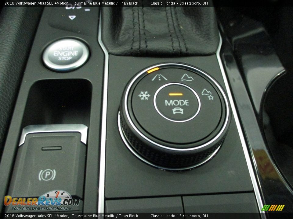 2018 Volkswagen Atlas SEL 4Motion Tourmaline Blue Metallic / Titan Black Photo #35