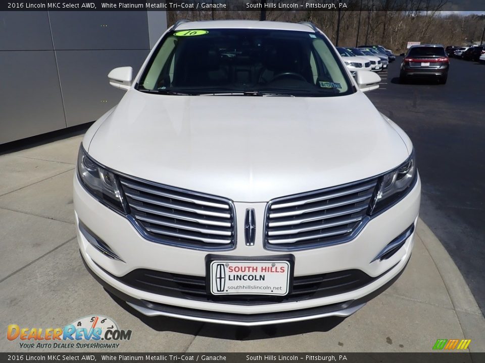 2016 Lincoln MKC Select AWD White Platinum Metallic Tri-Coat / Ganache Photo #9