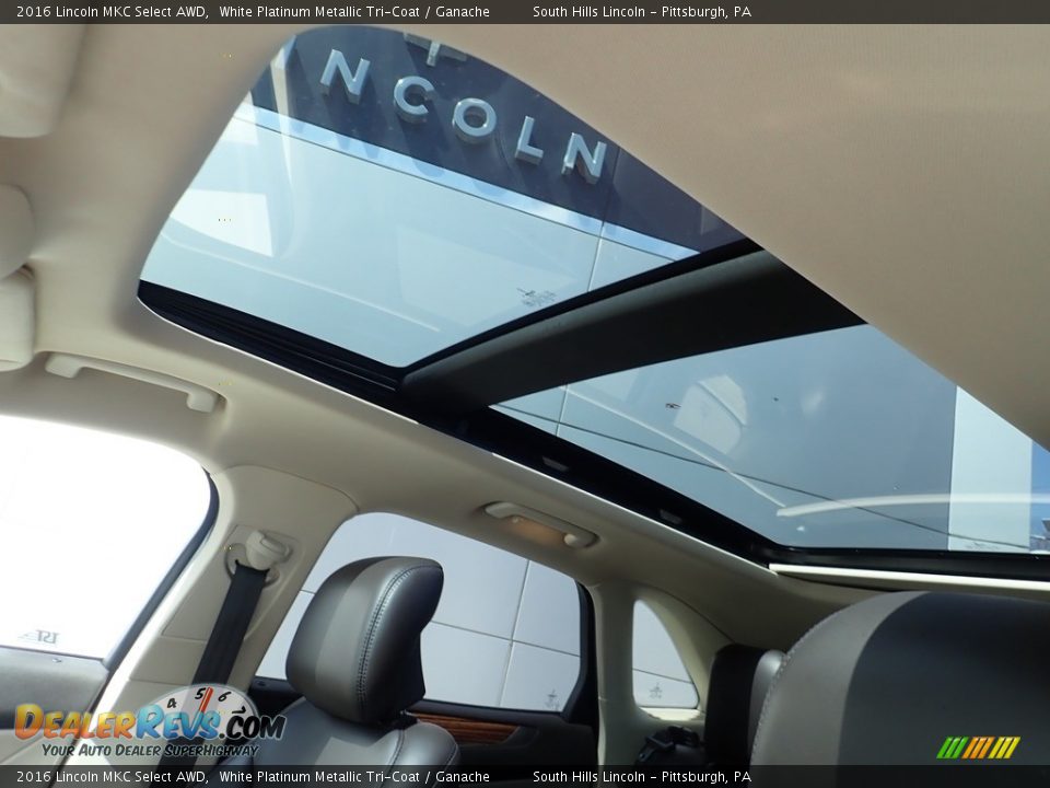 2016 Lincoln MKC Select AWD White Platinum Metallic Tri-Coat / Ganache Photo #20