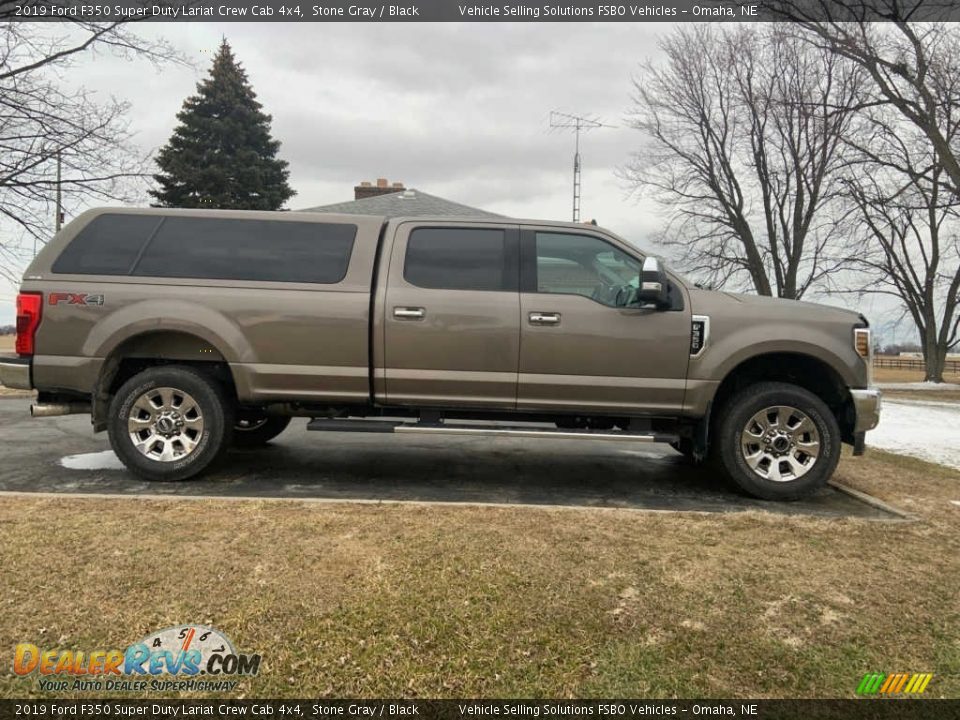 Stone Gray 2019 Ford F350 Super Duty Lariat Crew Cab 4x4 Photo #3