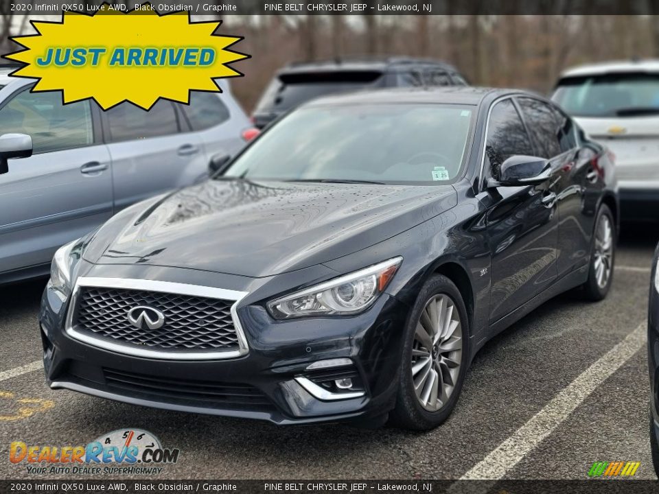 2020 Infiniti QX50 Luxe AWD Black Obsidian / Graphite Photo #1