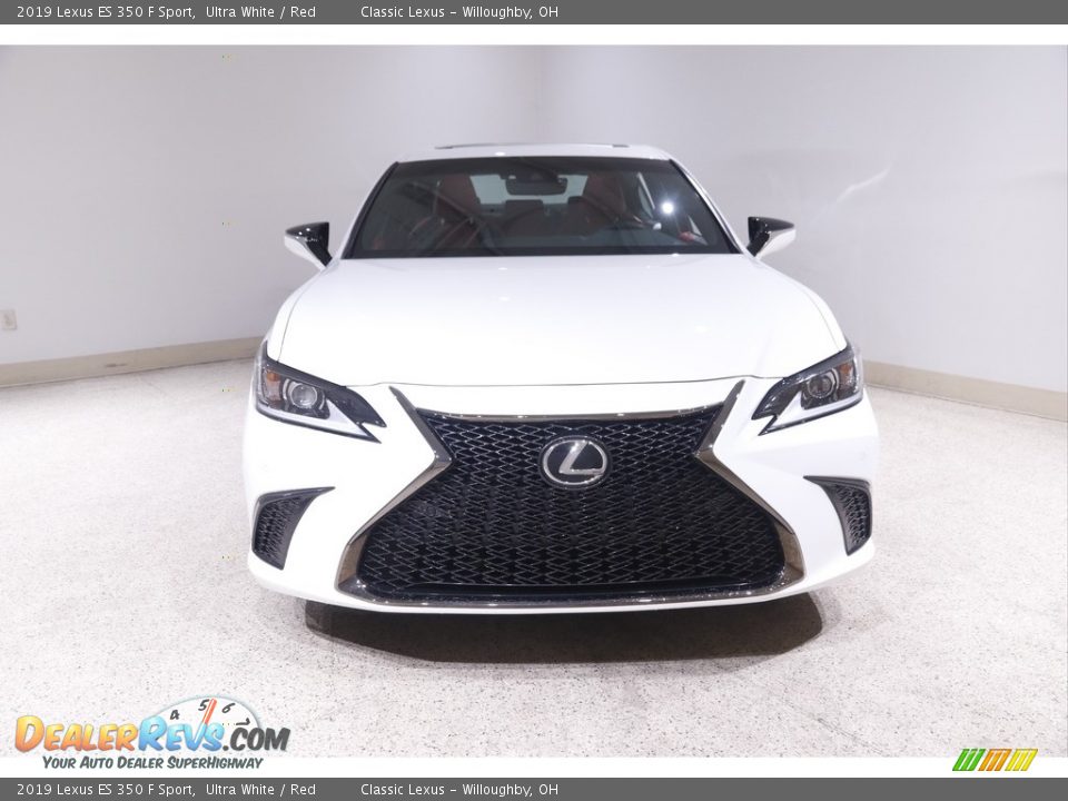 2019 Lexus ES 350 F Sport Ultra White / Red Photo #2