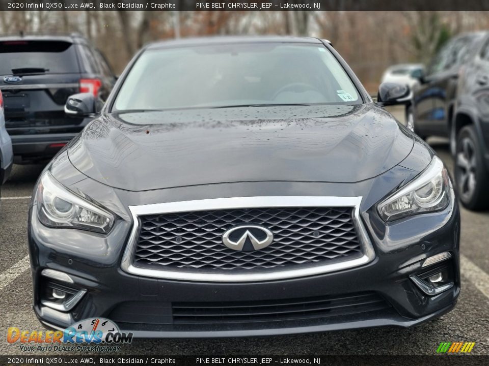 2020 Infiniti QX50 Luxe AWD Black Obsidian / Graphite Photo #2