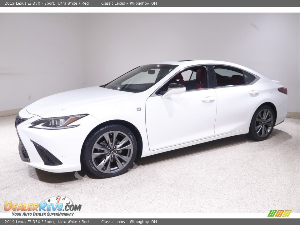 2019 Lexus ES 350 F Sport Ultra White / Red Photo #3