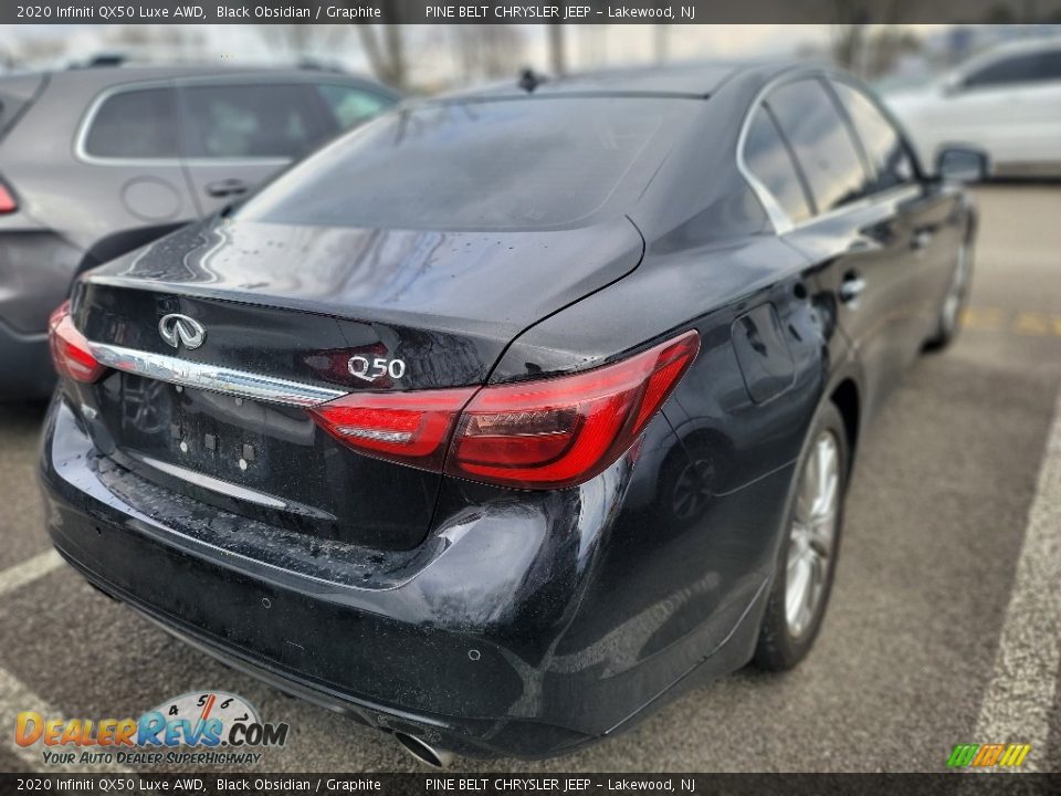 2020 Infiniti QX50 Luxe AWD Black Obsidian / Graphite Photo #4