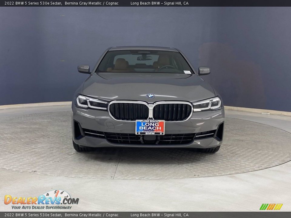 2022 BMW 5 Series 530e Sedan Bernina Gray Metallic / Cognac Photo #2