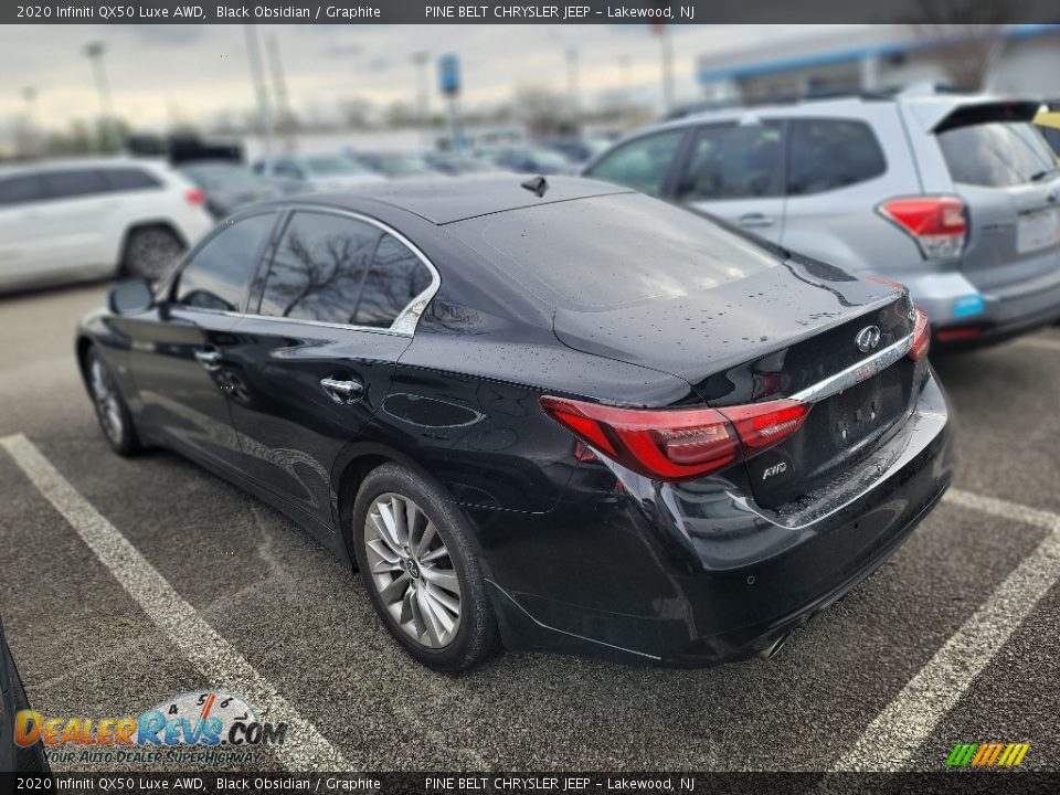 2020 Infiniti QX50 Luxe AWD Black Obsidian / Graphite Photo #5