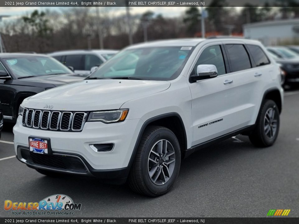 2021 Jeep Grand Cherokee Limited 4x4 Bright White / Black Photo #1