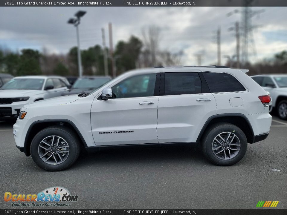 2021 Jeep Grand Cherokee Limited 4x4 Bright White / Black Photo #3