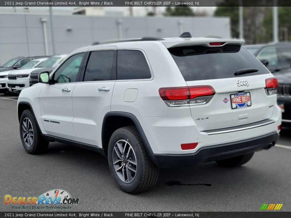 2021 Jeep Grand Cherokee Limited 4x4 Bright White / Black Photo #4