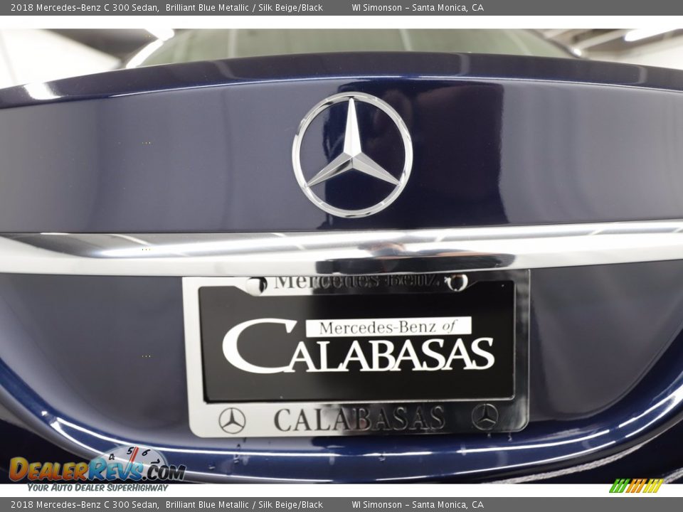 2018 Mercedes-Benz C 300 Sedan Brilliant Blue Metallic / Silk Beige/Black Photo #10