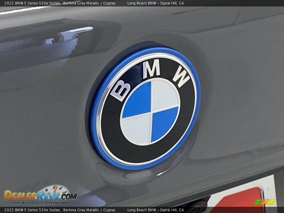 2022 BMW 5 Series 530e Sedan Bernina Gray Metallic / Cognac Photo #7