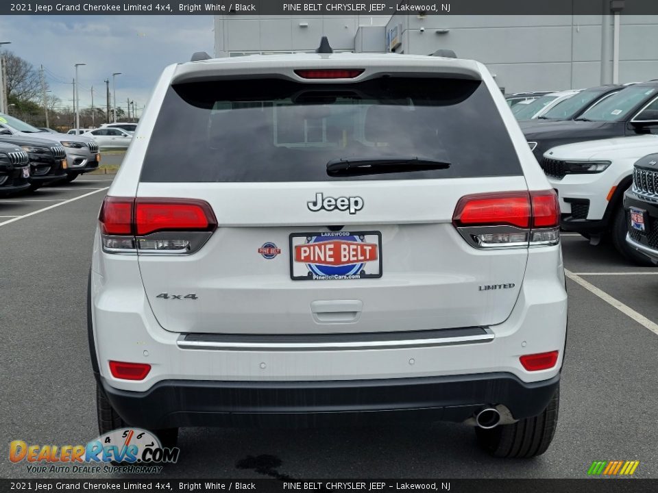 2021 Jeep Grand Cherokee Limited 4x4 Bright White / Black Photo #5