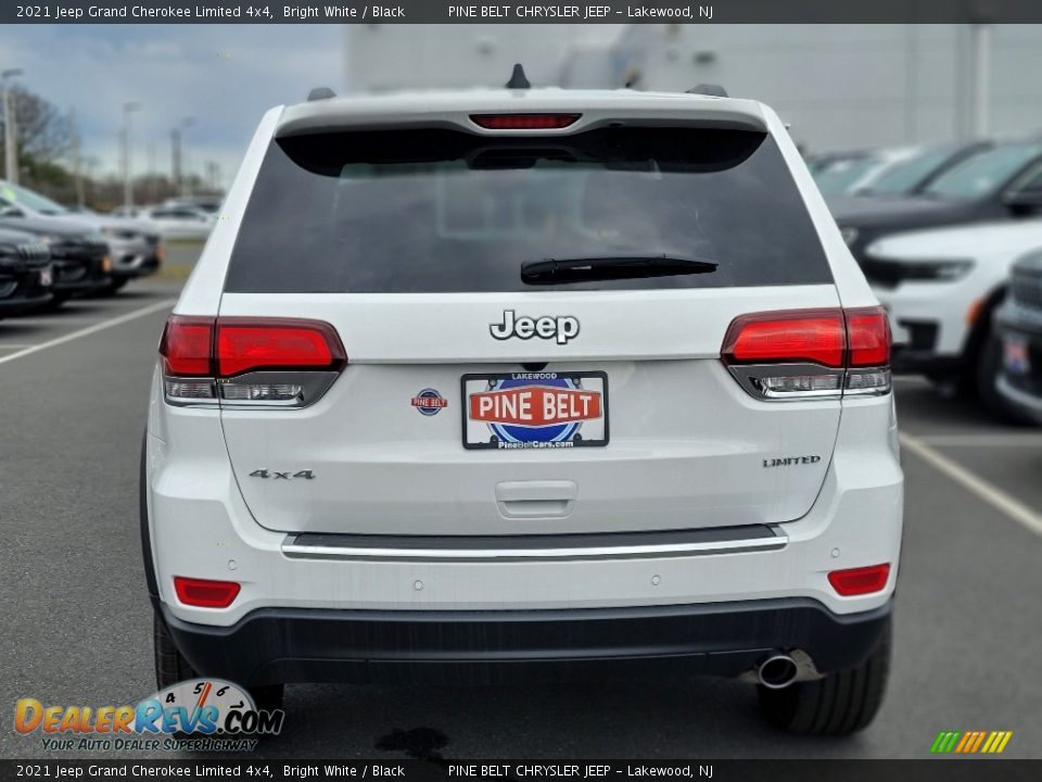 2021 Jeep Grand Cherokee Limited 4x4 Bright White / Black Photo #6