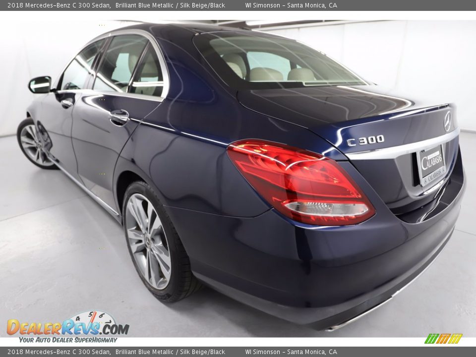 2018 Mercedes-Benz C 300 Sedan Brilliant Blue Metallic / Silk Beige/Black Photo #13