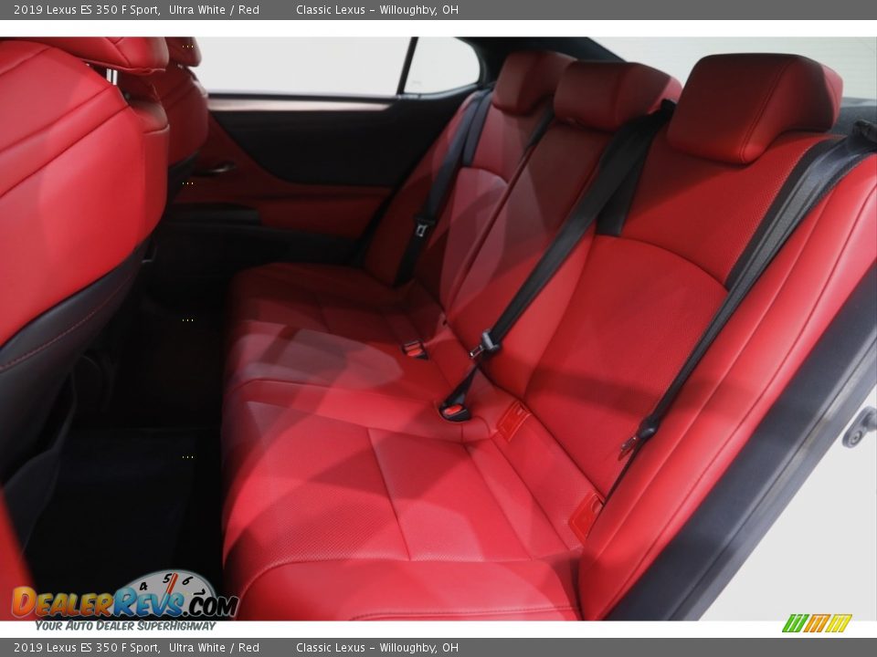 2019 Lexus ES 350 F Sport Ultra White / Red Photo #17