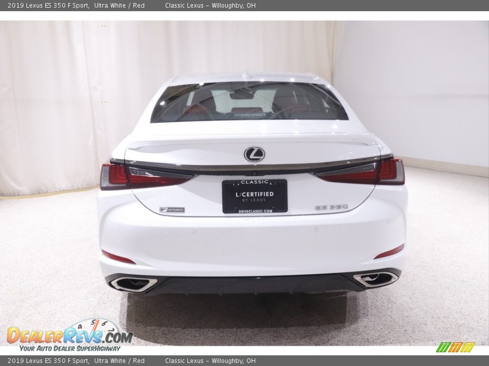 2019 Lexus ES 350 F Sport Ultra White / Red Photo #18