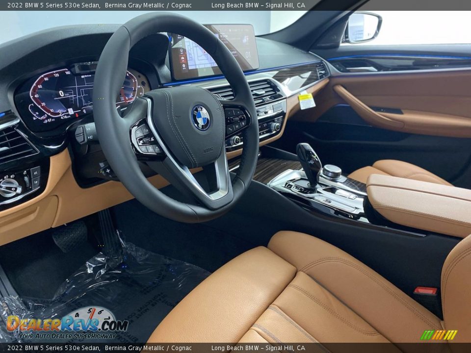 Cognac Interior - 2022 BMW 5 Series 530e Sedan Photo #12
